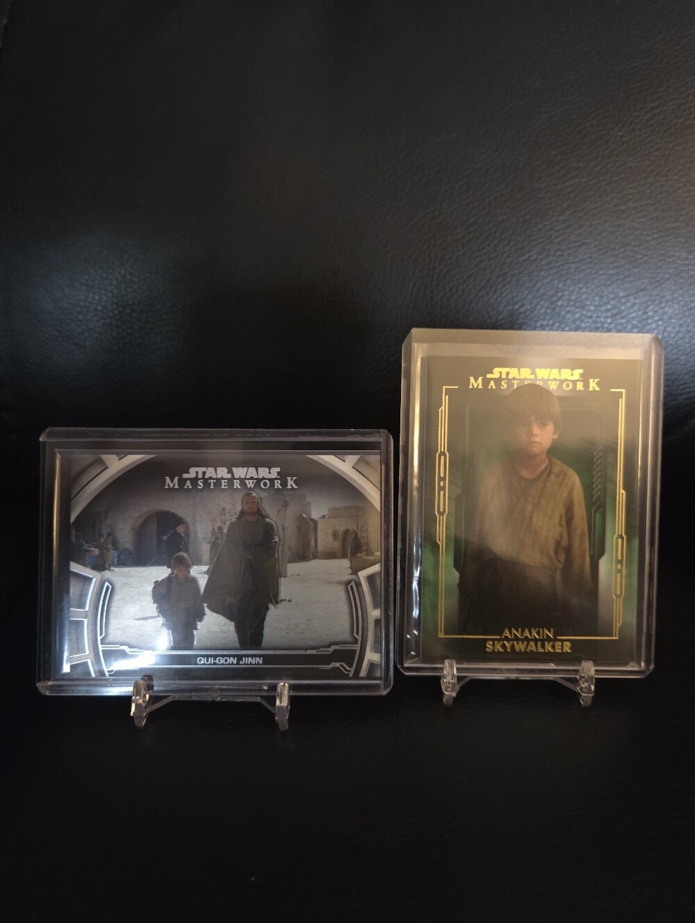 Topps Star Wars Masterwork Anakin Skywalker & Qui-Gon Jinn Numbered Cards